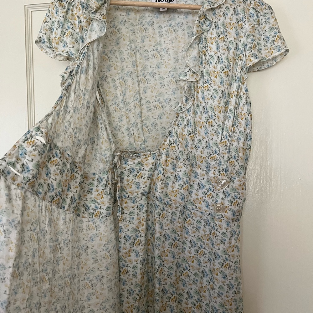 Rouje Flore Mini Wrap Dress - Picture 7 of 10